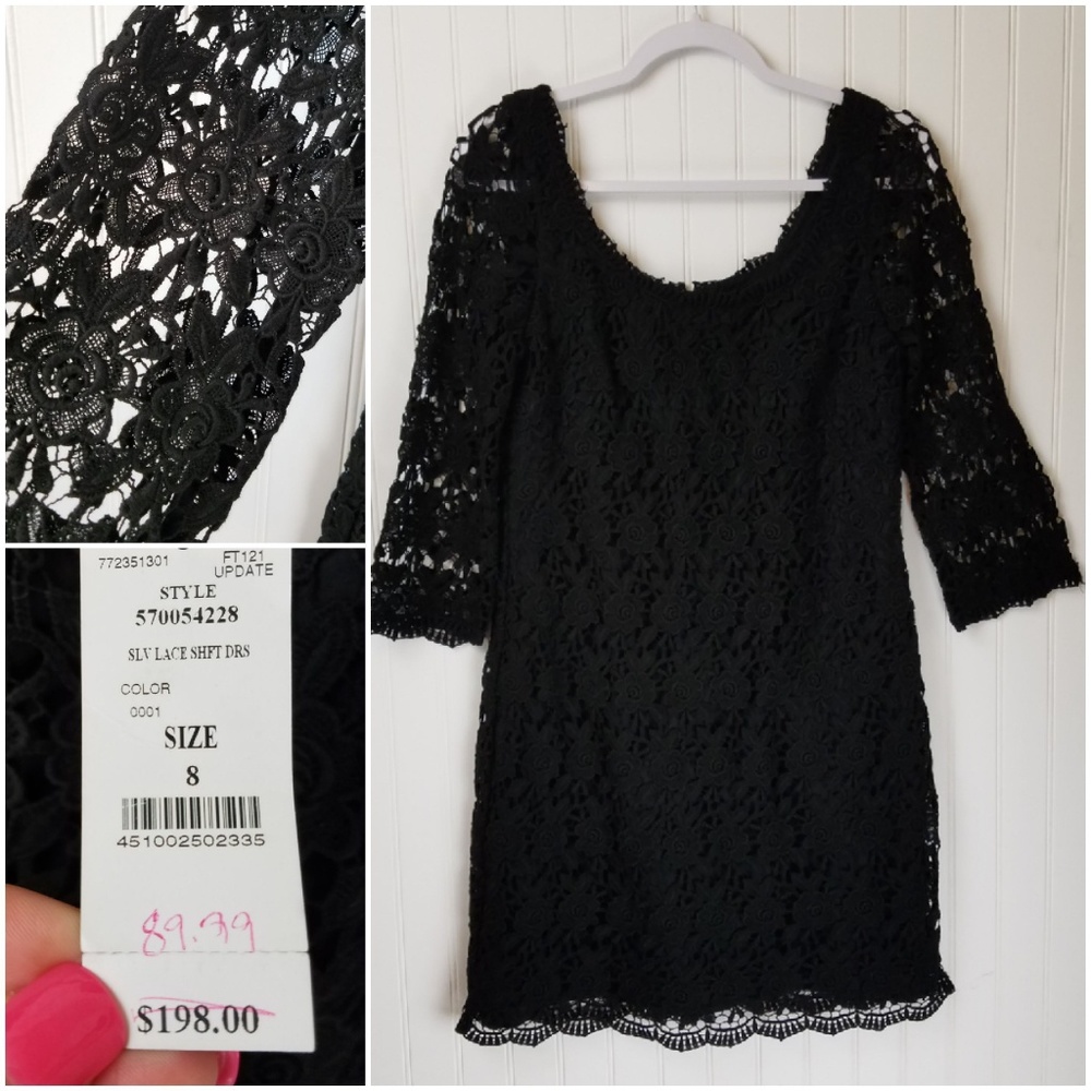 White House Black Market Lace Shift Dress